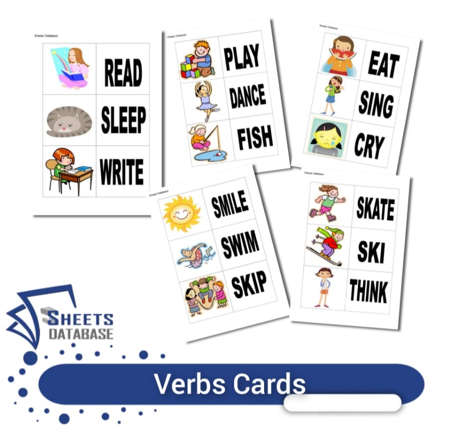 Verbs Cards – Sheets
