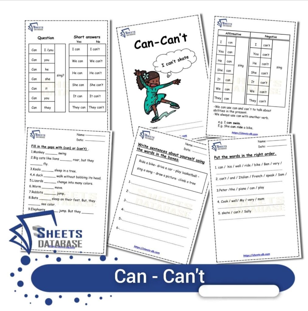 Can – Can’t – Sheets