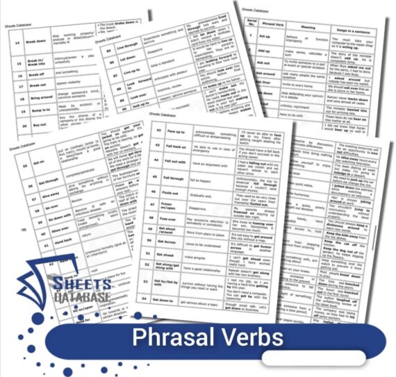 Phrasal Verbs – Sheets