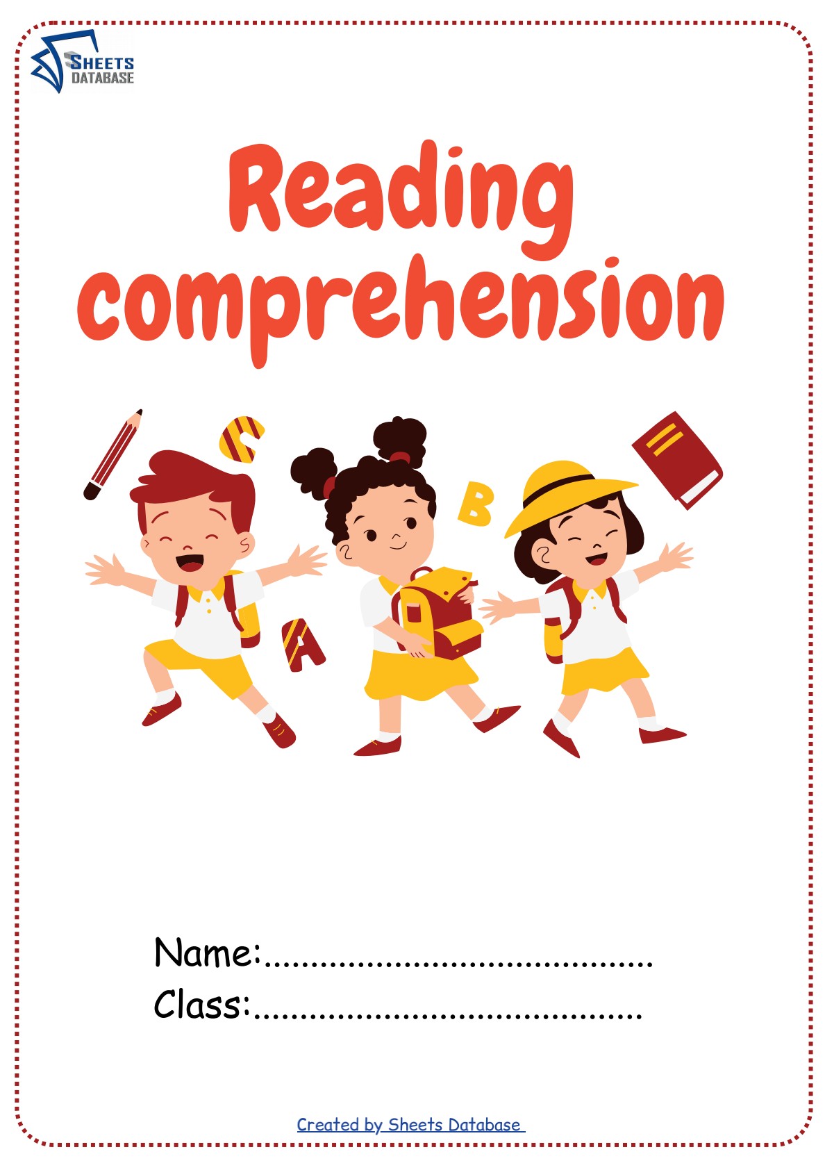 Kindergarten reading comprehension – Sheets