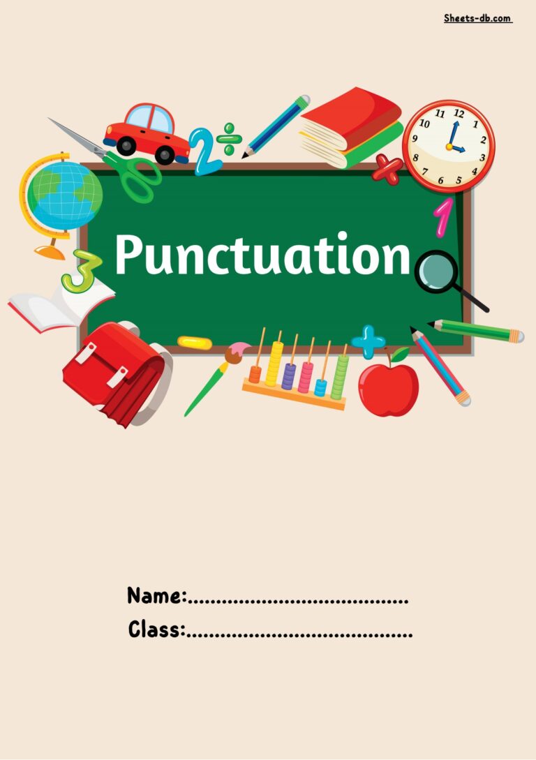 punctuation-worksheets-sheets