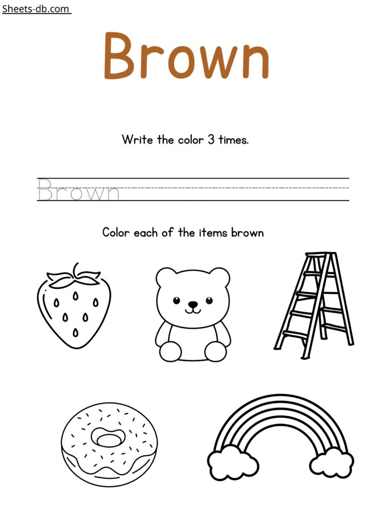 Colors worksheets sheets