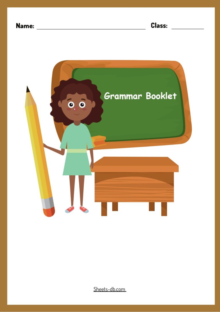 Grammar Booklet – Sheets